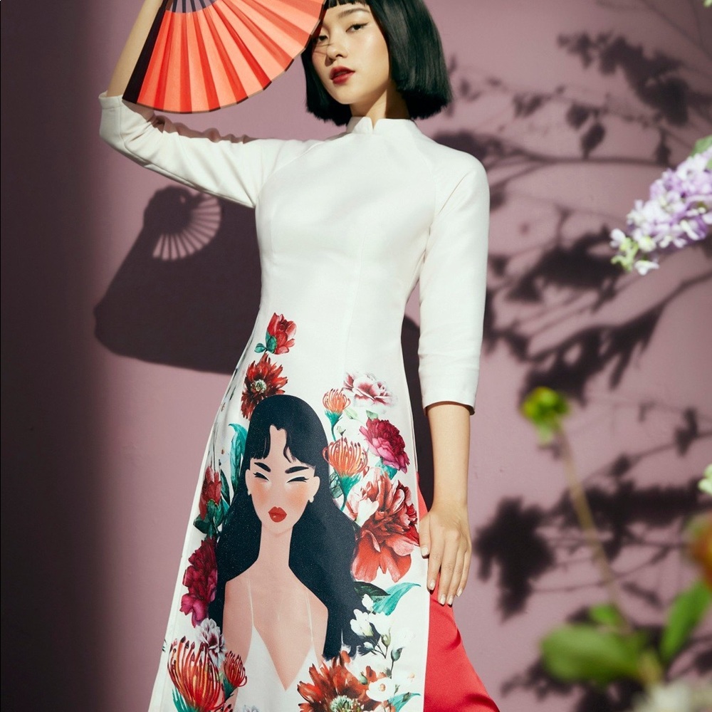 Vietnamese ao dai set size XS